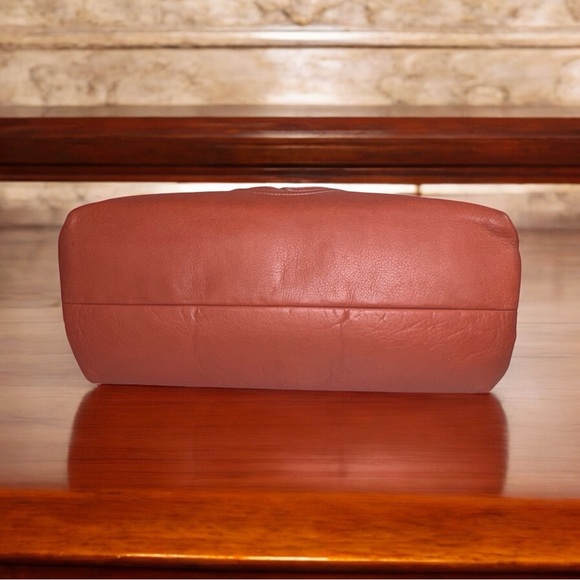 Mario Valentino Karina VA6107 Italian Leather Terracotta Bag NWT Authentic VTG - Picture 9 of 15